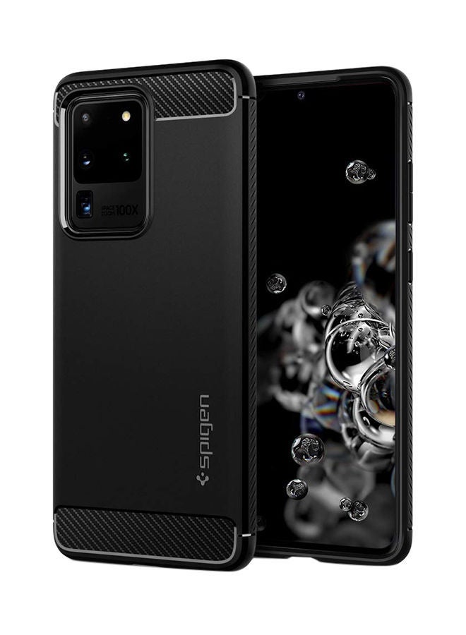 نيبمينينت غطاء حماية راجد آرمور لهاتف سامسونج جالاكسي S20 ألترا أسود غير لامع - Image 1