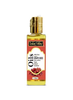 INDUS VALLEY 100% Pure Carrier Oil- Natural, Virgin, unrefined & Cold Pressed Grape Seed Oil - Vitis Vinifera (100ml) - pzsku/Z470C0840BB3D02433C8AZ/45/_/1738306671/e4e94a96-457f-45af-909a-2de6cb3ae58e