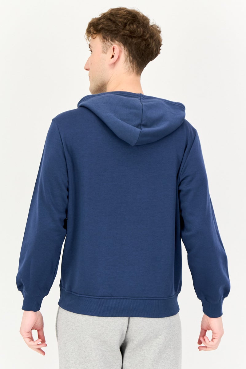 SKECHERS Men Sportswear Fit Long Sleeves Outdoor Hoodie, Slate Blue  - Image 3