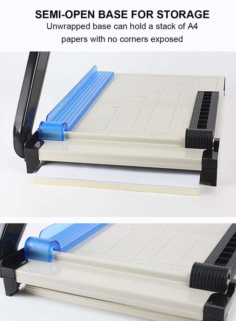 YQLIFE Paper Trimmer - Paper Cutter - Paper Cutting Knife Accurate Cutting with Safety Guard,15 Sheets Capacity,Magnetic Guide,Heavy Duty Metal Base, Perfect for Cardstock,Cardboard,Crafts & Photos - Image 3