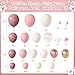 Amandir 173Pcs Dusty Rose Pink Nude Balloon Garland Arch Kit 18In Retro Blush Peach Mauve White Sand Gold Confetti Balloons for Girl Baby Shower Wedding Boho Birthday Party Decorations - Image 4
