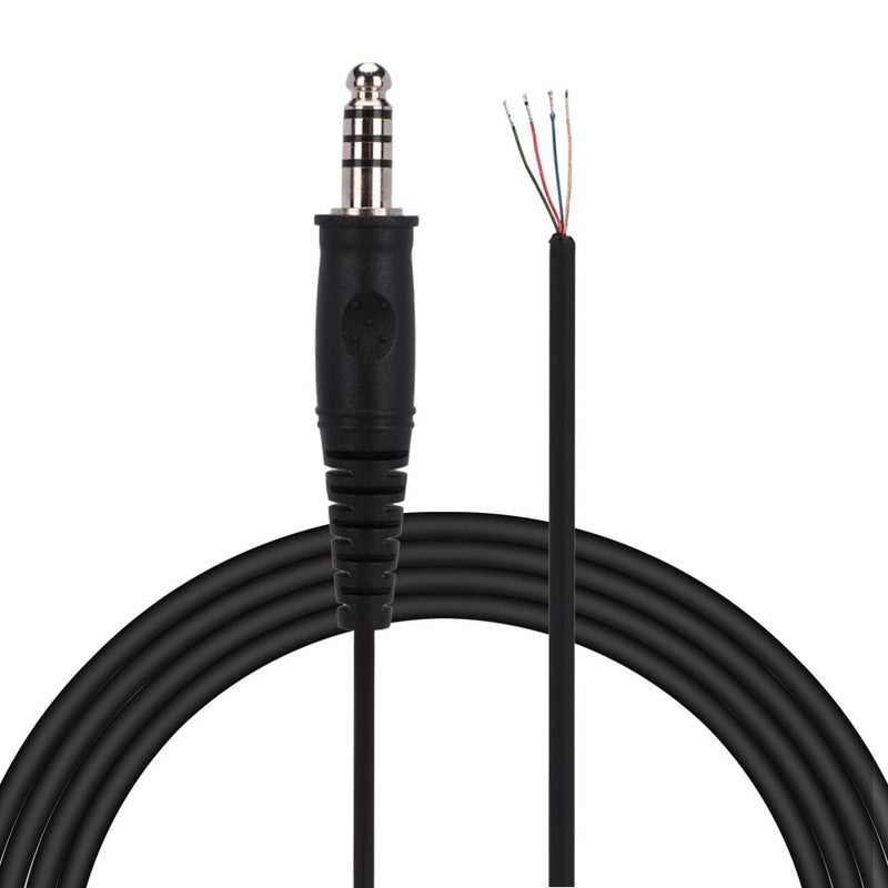 40cm Coiled Cable Spring Adapter Cord for U 174 U Connector Aviation Headset Replacement - Image 5