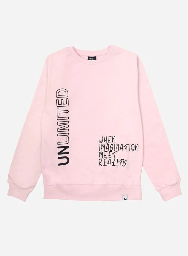 Urbasy Slogan Print Sweatshirt and Joggers Set