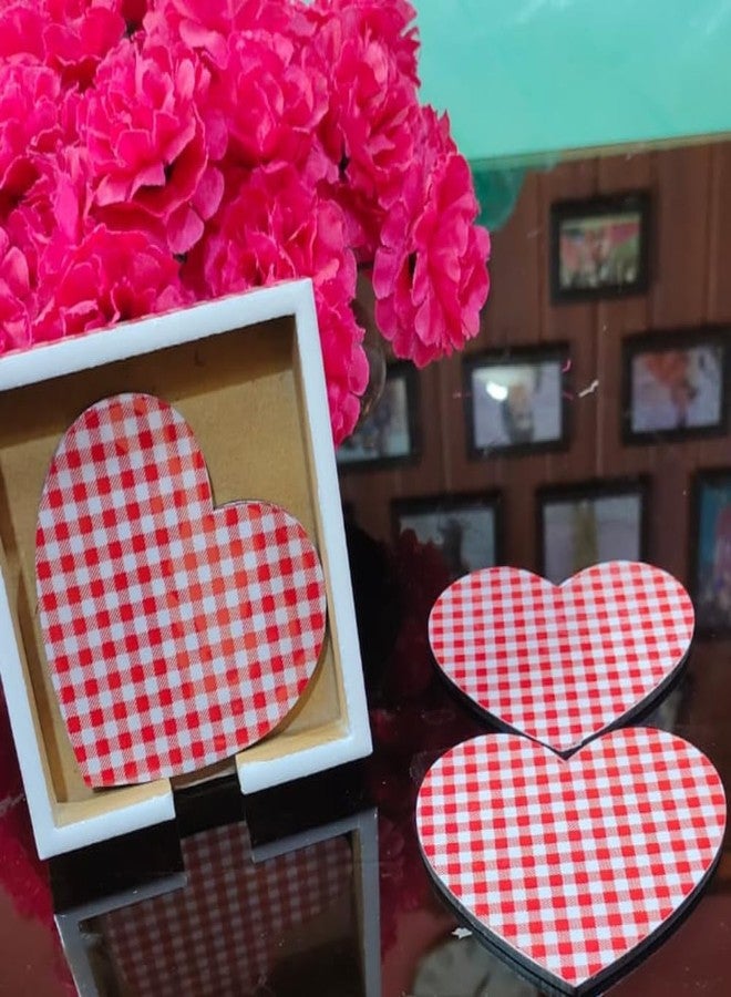 TrendyTrolley Set of 4 Heart Shape Tea Coasters | Love Design Cute Coffee & Tea Coaster Set | Home Decor & Gift for Him/Her | Decorative Home Decor Set - Image 5