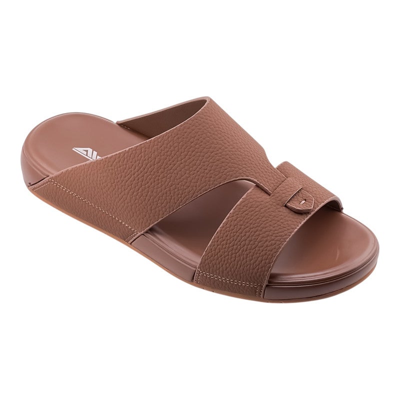 إيت صندل عربي يدوي الصنع للرجال من AET | شبشب رجالي خارجي | شبشب مفتوح من الأمام للاستخدام اليومي | جلد عربي أصلي| تصميم عربي جديد | نعل داخلي بألوان مختلفه| مريح وخفيف الوزن - Image 1