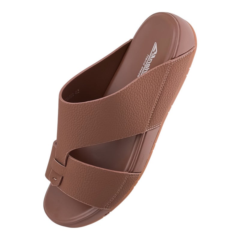 إيت صندل عربي يدوي الصنع للرجال من AET | شبشب رجالي خارجي | شبشب مفتوح من الأمام للاستخدام اليومي | جلد عربي أصلي| تصميم عربي جديد | نعل داخلي بألوان مختلفه| مريح وخفيف الوزن - Image 3