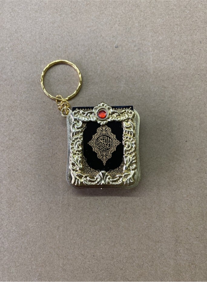 Keychain With Small Book - Gold