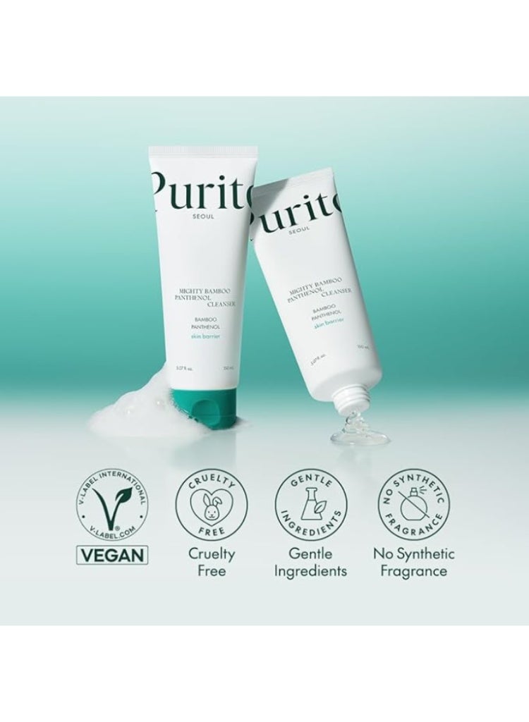 PURITO Sensitive & Irritated Skin Relief – PURITO Bamboo Cleanser + Deep Sea Serum + Oat In Calming Gel Cream Set - Image 4