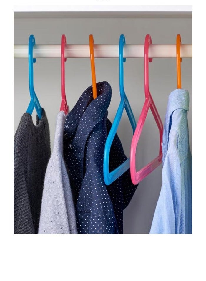 Multi-colored 8-piece closet clothes hanger set - Image 2