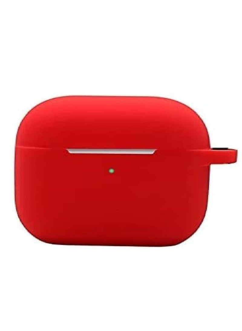 Generic - Protective Case Skin Cover with Keychain and Lock for Apple Airpods 3 Case Women Men Red - Image 1