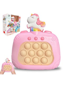POJZIUY Upgrade Pop Fidget Console Game Pro Toys, Light Bubble Puzzle Toys for Autism Kids Decompression, Ectronic Handheld Push Up Sensory Machine Games for 3-7 8-12 Years Old (Unicorn (Unicorn)