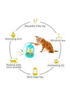 Y&D Bird Cage Teasing Cat Toy, Catnip Toy Ball Baseball Sucker Pet Supplies Indoor Birthday Gift  - Image 5