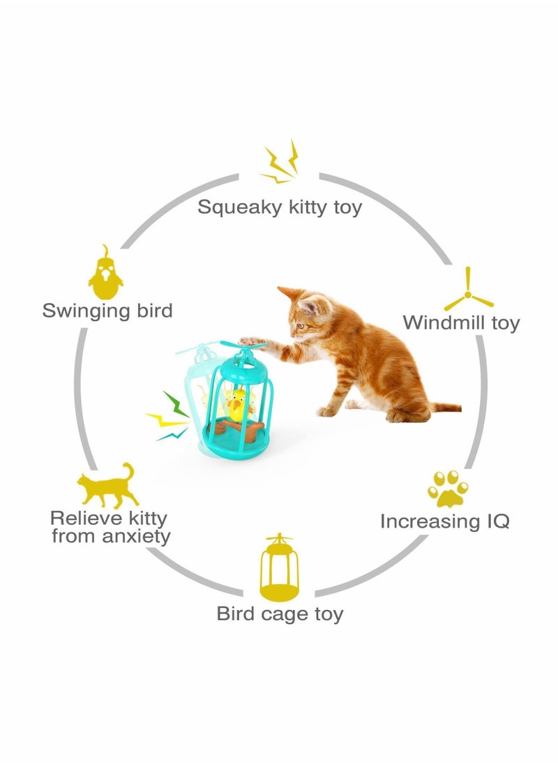 Y&D Bird Cage Teasing Cat Toy, Catnip Toy Ball Baseball Sucker Pet Supplies Indoor Birthday Gift  - Image 5