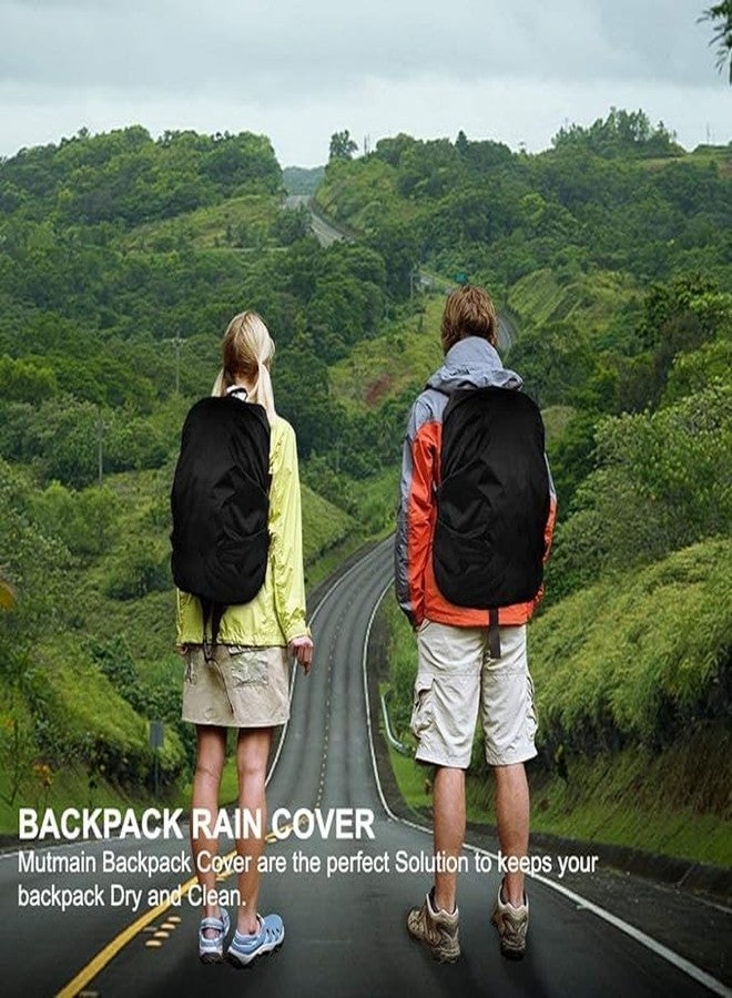 POPLEY Waterproof Bag Cover Rain Cover for Backpack Bags, Rainproof Dust Proof Protector Elastic Adjustable for Trekking & Laptop, School Bag Cover, Luggage Bag Cover with Pouch Free Size - Image 2