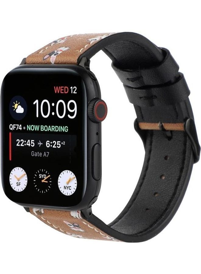 NIBEMINENT Printed Watch Strap For Apple Series 7 45mm/6 & SE 5 4 44mm/3 2 1 42mm(B) Multicolour - Image 3