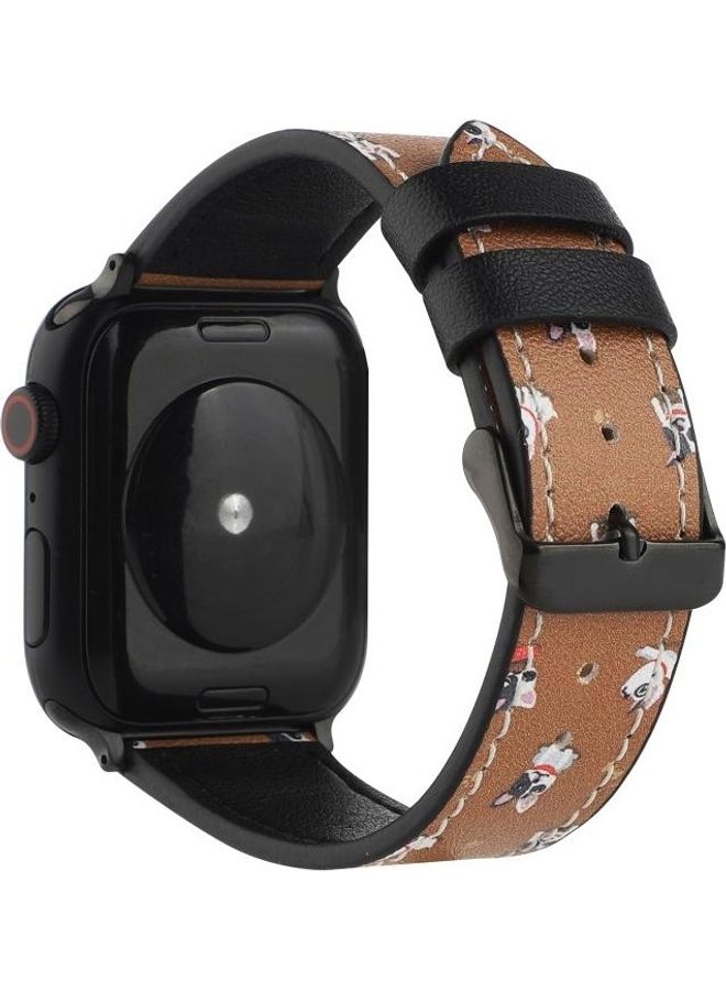 NIBEMINENT Printed Watch Strap For Apple Series 7 45mm/6 & SE 5 4 44mm/3 2 1 42mm(B) Multicolour - Image 4