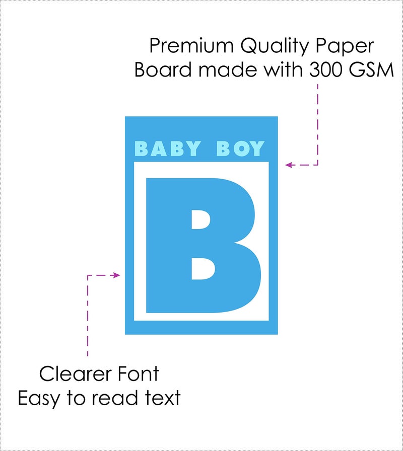 Balloonistics Boy or Girl Baby Shower Banner C7 Combo Includes 2 Blue and Pink foil Curtains, 1 Boy or Girl Banner, 25 Nos Pink and Blue Metallic Balloon and Glue Dots for Decoration - Image 4