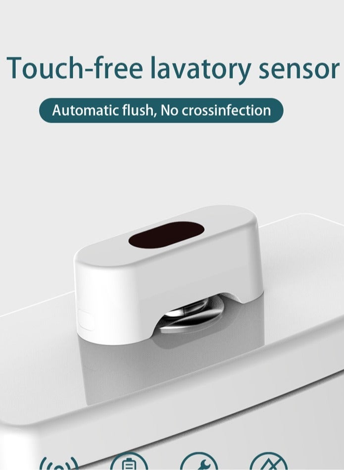 Automatic Toilet Flusher Toilet Sensor Flush Contact-free Charging Smart Infrared Sensor Presser Public Toilet Hotel Flush - Image 3