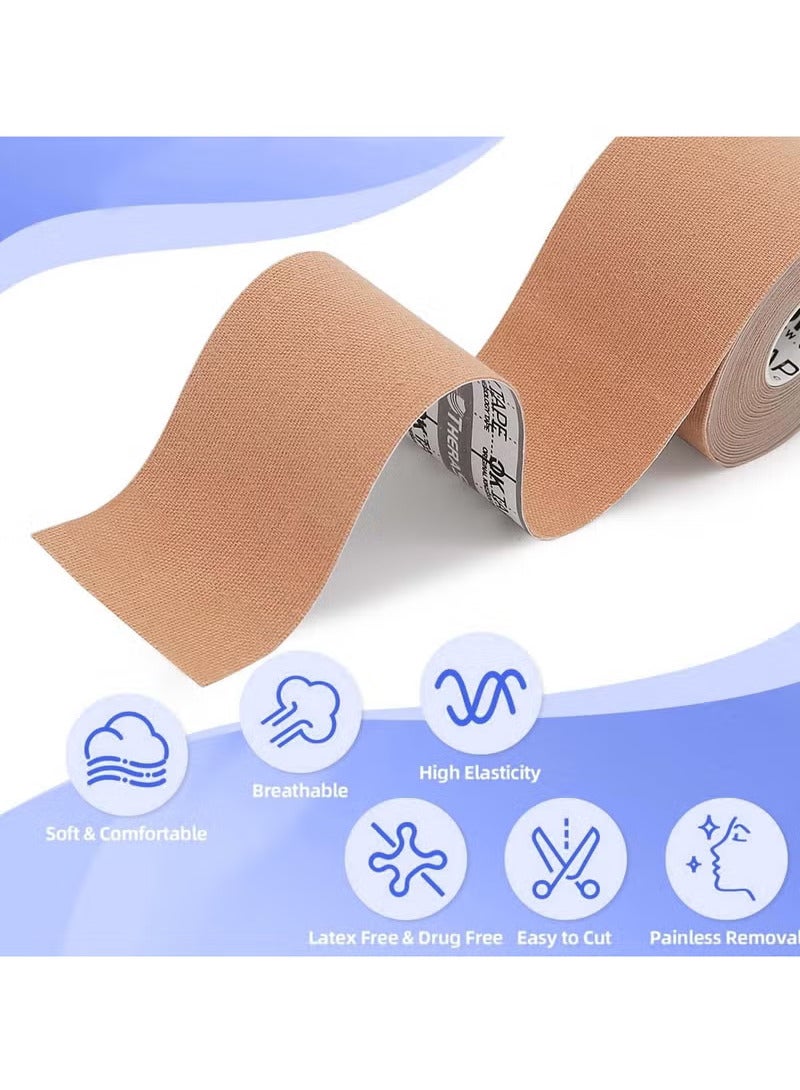 HTKCRX 2 Rolls Face Tape Lifting for Wrinkles, Elasticity Face Stickers Neck Eye Double Chin Lift Tape Anti Wrinkle Patches Skin Care Forehead Neck Lift Tape for Firming and Tightening Skin - Image 2