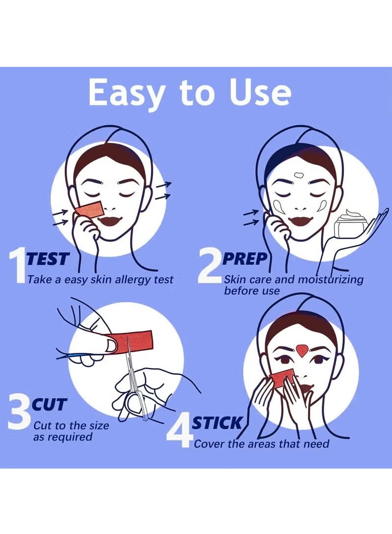 HTKCRX 2 Rolls Face Tape Lifting for Wrinkles, Elasticity Face Stickers Neck Eye Double Chin Lift Tape Anti Wrinkle Patches Skin Care Forehead Neck Lift Tape for Firming and Tightening Skin - Image 4