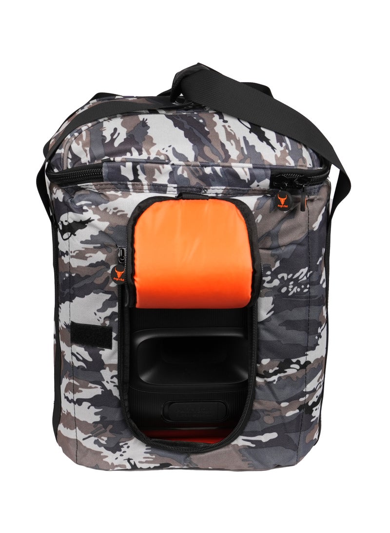 Angry Bull Speaker Bag Safety Carrying Storage Case with Shoulder and Handy Strap Travel Bag for JBL Encore Essential - ARMY F  - Image 3