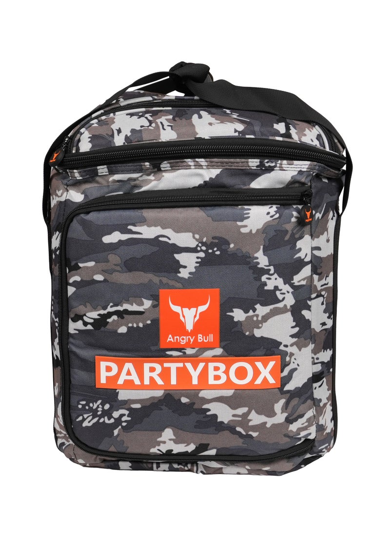 Angry Bull Speaker Bag Safety Carrying Storage Case with Shoulder and Handy Strap Travel Bag for JBL Encore Essential - ARMY F  - Image 1