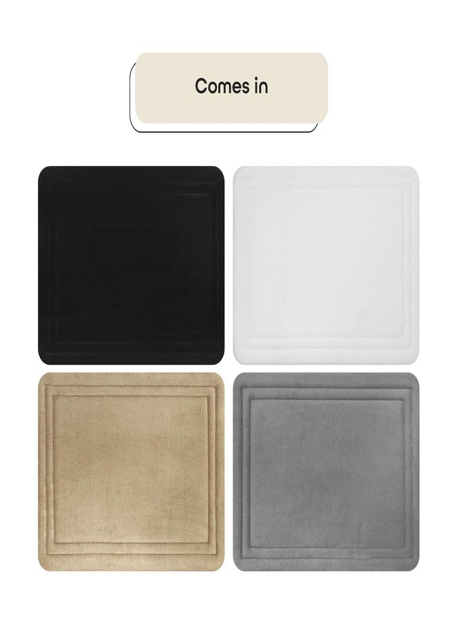 Achim Memory Foam Bathroom Rugs - 17 x 24 Inch (Elle Tan) - Ultrasoft Non Slip Bath Mat for Bathroom Floor, Shower, Bedroom & Kitchen - Quick Dry Washable Dense Memory Foam Bath Mat Shower Rug - Image 5