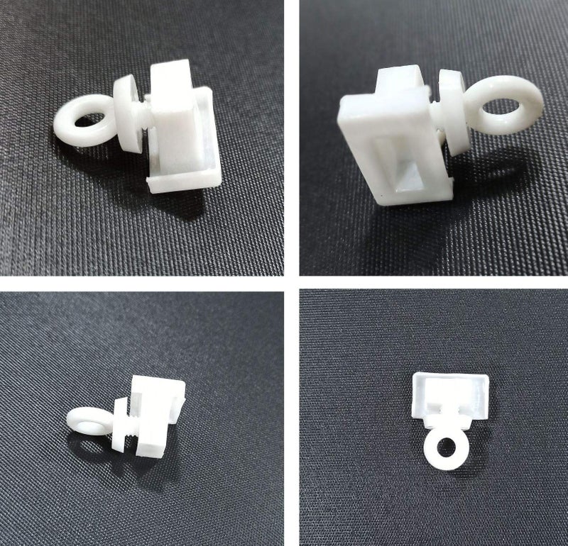 FAPBADRI Heavy End Cap/Lock for C Channel/Curtain Track - Colour: White - Material: Plastic - 10 Pieces - Image 5