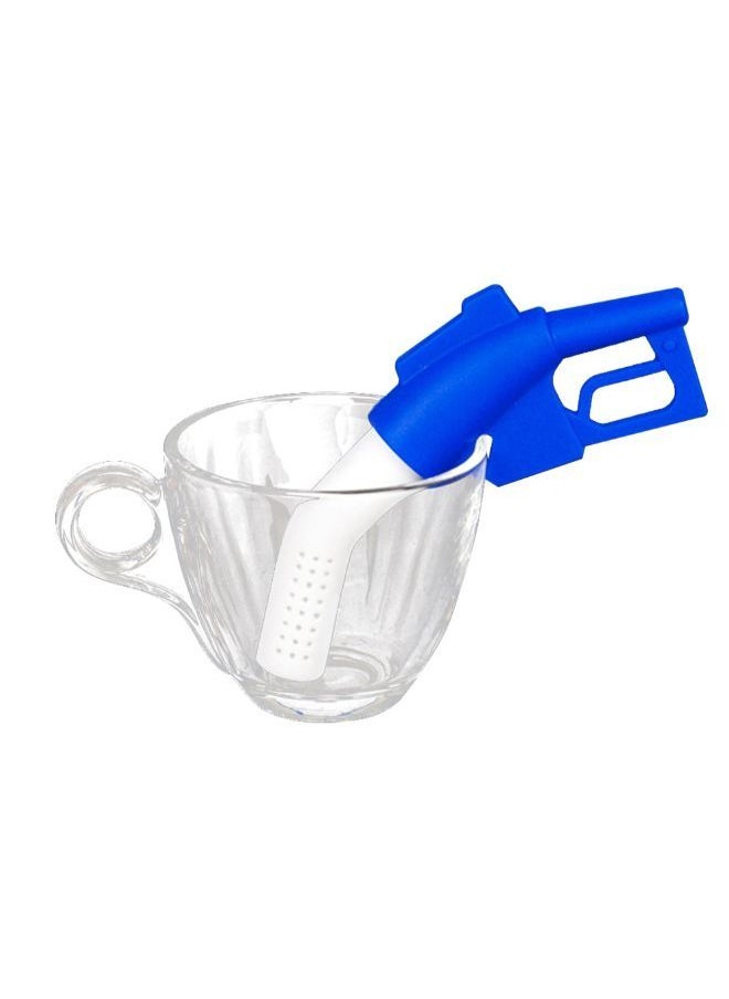 NIBEMINENT - Silicone Tea Infuser Blue/White - Image 1