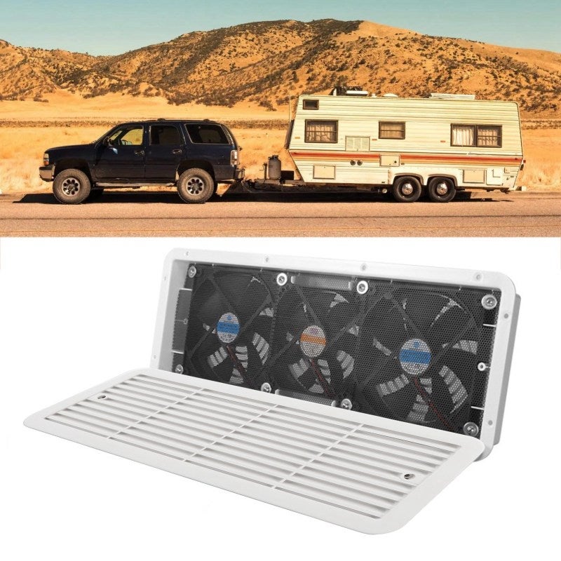 RV Refrigerator Fan: 12V 3 Fans, Engineering Grade ABS Material, Quiet Efficient Cooling, Protective Mesh Cover - Versatile Ventilation Upgrade for RV Motorhome Yacht Boat Outdoor Use - Image 4