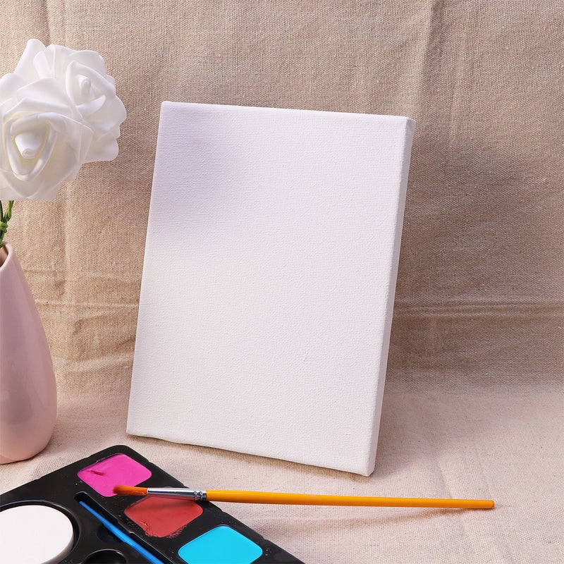 10PCS Wood Painting Frame Cotton White Stretched Canvas Frame for Drawing Painting DIY - Image 2