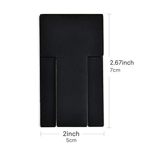 menesia Black Stainless Foldable Cigar Stand Holder with Travel PU Leather Case,Lightweight Steel Portable Cigar Cigarette Display Shelf Tray - Image 5