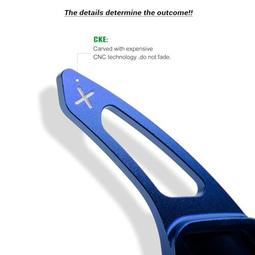 CKE 2pcs Compatible with Honda Civic Accord CR-V Pilot 2026 2025 2024 2023 Accessories Car Paddle Shifter Extension Interior Shift Cover Trims -Blue - Image 4