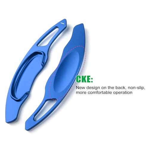 CKE 2pcs Compatible with Honda Civic Accord CR-V Pilot 2026 2025 2024 2023 Accessories Car Paddle Shifter Extension Interior Shift Cover Trims -Blue - Image 3