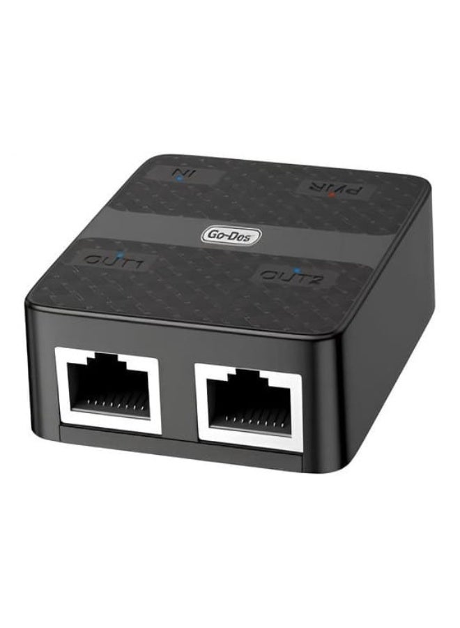 GO-DES GD-WPS012 2-in-1 1000Mbps Ethernet Hub - Image 1