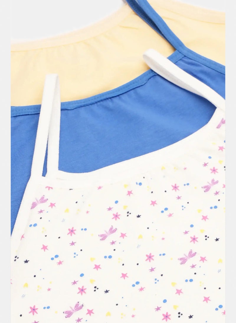 Carina Pack of 3 Girly Cami Tops - Image 3