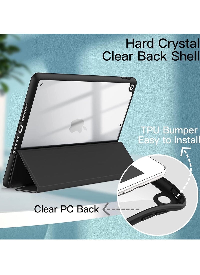 TIGER Case for iPad 10.2-Inch (9th/8th/7th Generation, 2021/2020/2019) with Pencil Holder, Clear Transparent Back Shell, Slim Stand, Shockproof Tablet Cover - Premium Protection & Style - Image 4