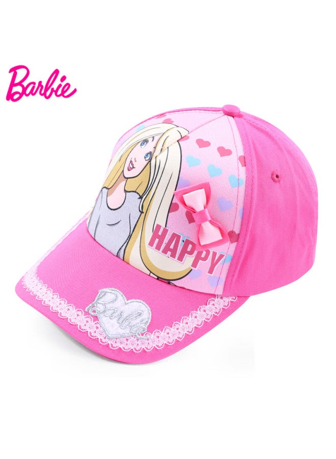 Barbie Girls' Cotton Baseball Cap Sun Hat Spring Autumn Children's Sunshade Sports Duckbill Cap Winter - Image 1