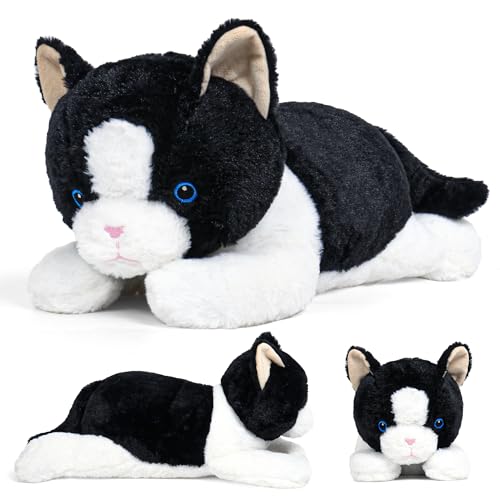 JellyMallow 5 lbs 24 inches Weighted Stuffed Animals Cuddly Weighted Plush Pillow Giant Plushie Ideal Gift for Adults  Kids Weighted Cat - Image 1