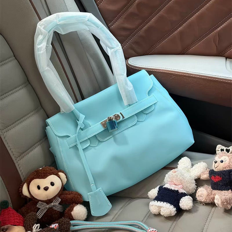 Small Jelly Bucket Bag, Retro Style, Large Capacity Women's Handbag - Image 1