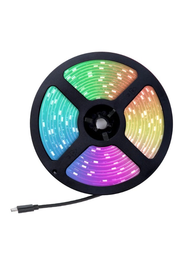 مويس إضاءة خلفية ذكية للتلفزيون MOES واي فاي 5 متر RGBIC مع صندوق تزامن HDMI 4K – متوافقة مع أليكسا وجوجل، تزامن فوري مع الشاشة، حتى 65 بوصة - Image 1