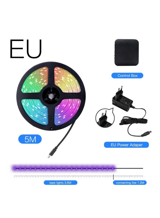 مويس إضاءة خلفية ذكية للتلفزيون MOES واي فاي 5 متر RGBIC مع صندوق تزامن HDMI 4K – متوافقة مع أليكسا وجوجل، تزامن فوري مع الشاشة، حتى 65 بوصة - Image 3