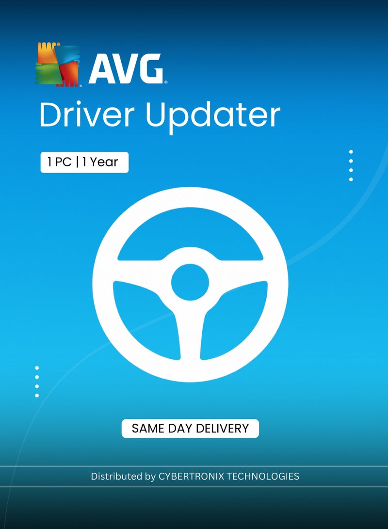 AVG Driver Updater | 1 PC for 1 Year | Digital License | SAME DAY DELIVERY
