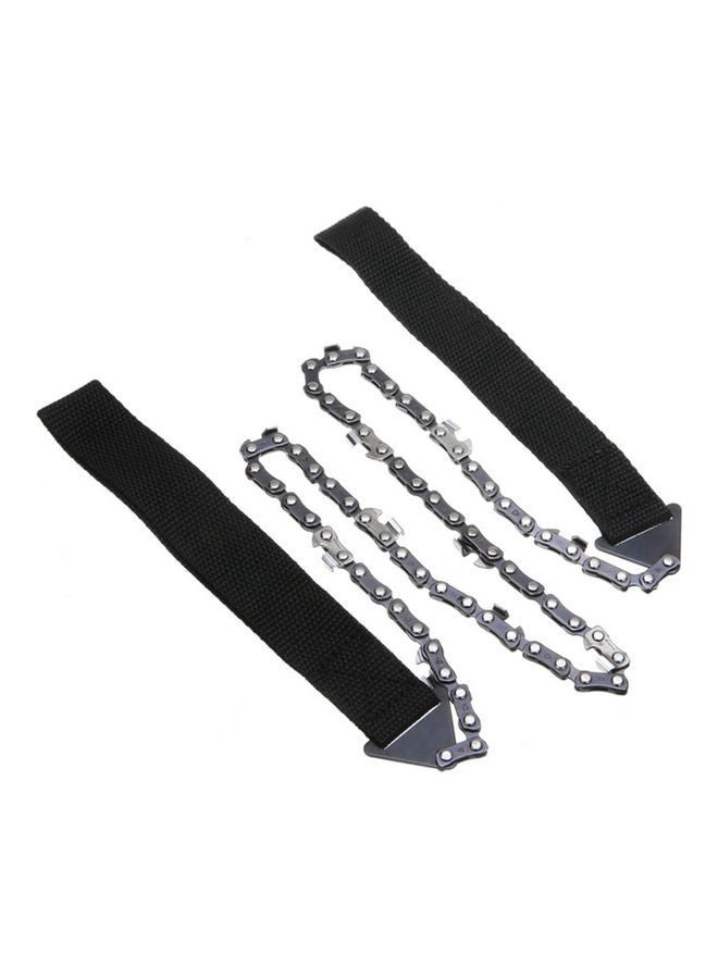 NIBEMINENT Portable Foldable Outdoor Survival Pocket Hand Chain Saw Orange/Black 14x4x10cm  - Image 4