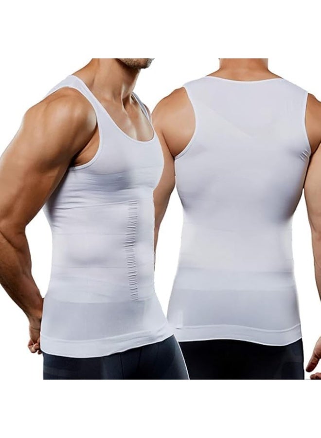 Bluejw Mens Slimming Shirt Body Shaper Vest Compression Shirt Tummy Control Shapewear Abdomen Undershirt - Image 4