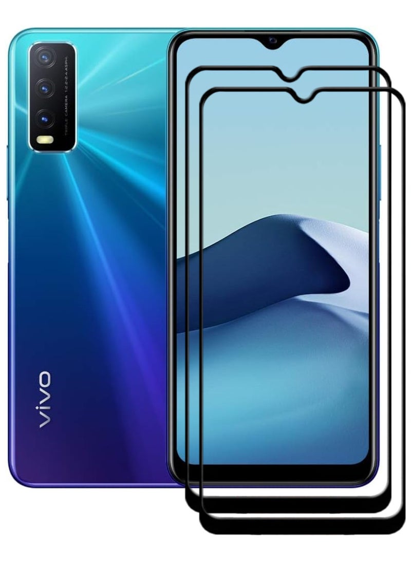 ACLIX 2 Pieces Antistatic ESD Dustproof Premium Quality High Definition Tempered Glass Screen Protector Designed For vivo Y20 - Image 1