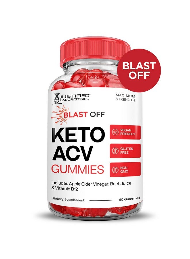 Justified Laboratories (3 Pack) Blast Off Keto ACV Gummies Advanced Formula 1000MG Blast Keto Gummies Apple Cider Vinegar Formulated with Pomegranate Beet Juice Powder B12 Vegan Non GMO 180 Gummys - Image 3