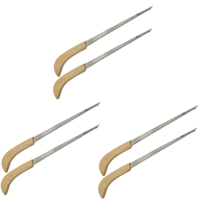 3 Pack Garden Hand Saw Portable Camping Tool for Tree Trimming Wood Cutting Outdoor - Image 2