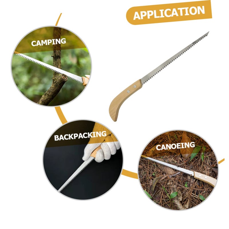 3 Pack Garden Hand Saw Portable Camping Tool for Tree Trimming Wood Cutting Outdoor - Image 4