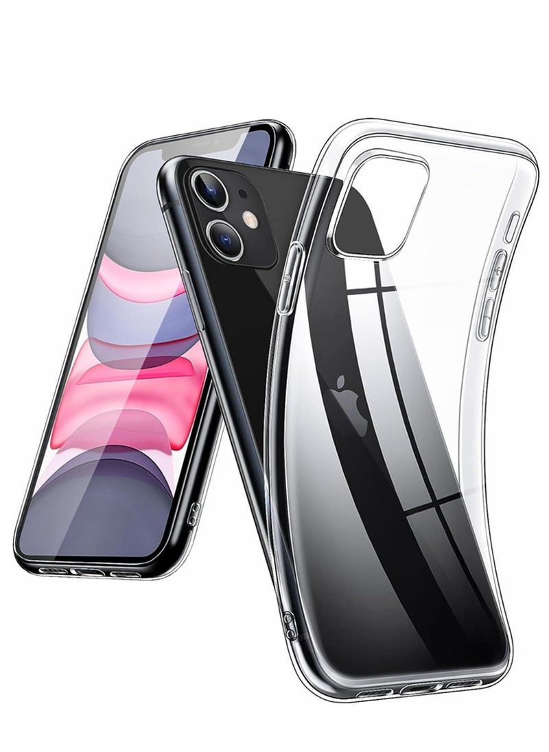 Generic Clear Case for iPhone 11 (6.1 inches), Flexible Minimalist Silicone Case, Soft Case, Shockproof, Scratch-Resistant, Mobile Phone Case for iPhone 11, Transparent  - Image 1
